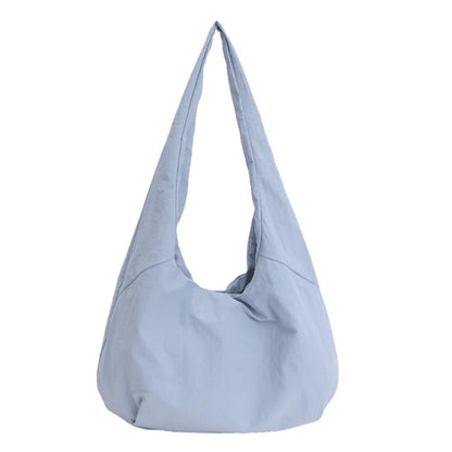 Large Capacity Canvas Shoulder Bag – Casual Hobo Tote for Women