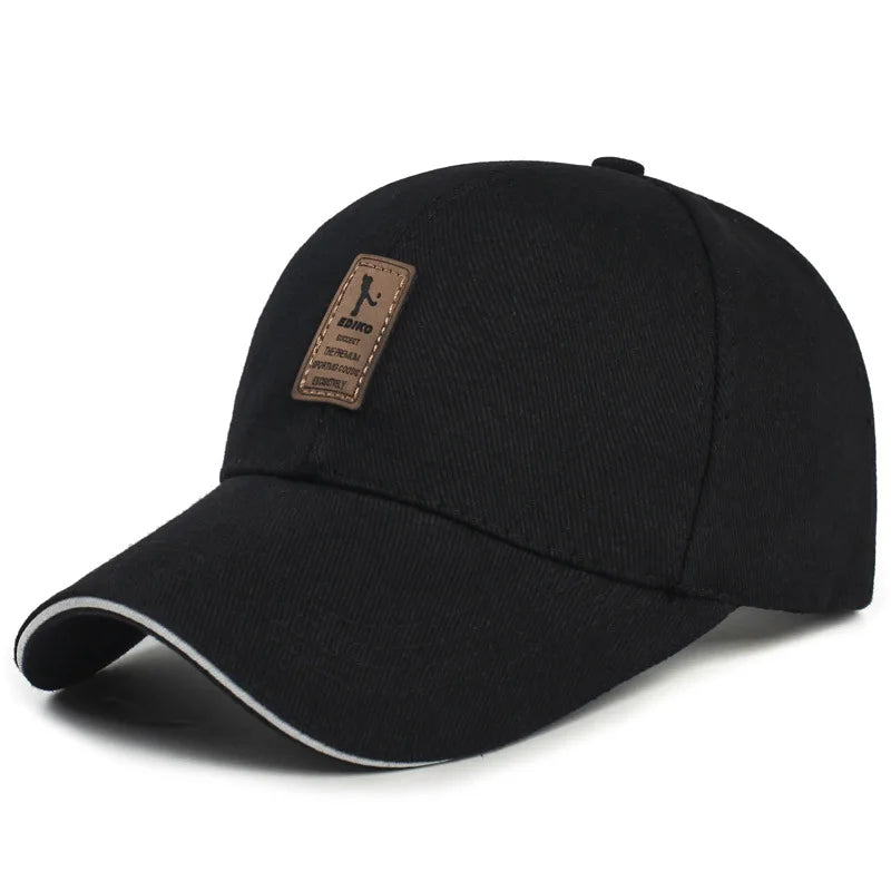 Structured Cotton Baseball Cap – Unisex Adjustable Snapback Sun Hat