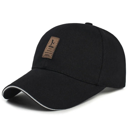 Structured Cotton Baseball Cap – Unisex Adjustable Snapback Sun Hat
