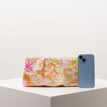Clutch Bag Sequin Bag Floral Pop Embroidery Bag Gala Night Prom Bag