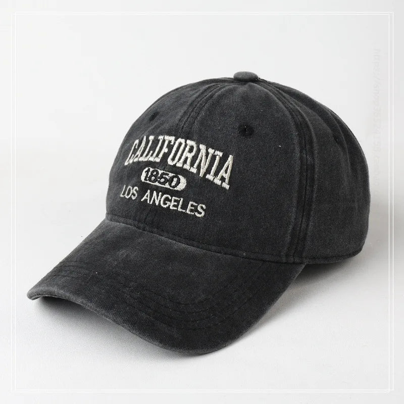 California 1850 Embroidered Baseball Cap – Washed Cotton Hat