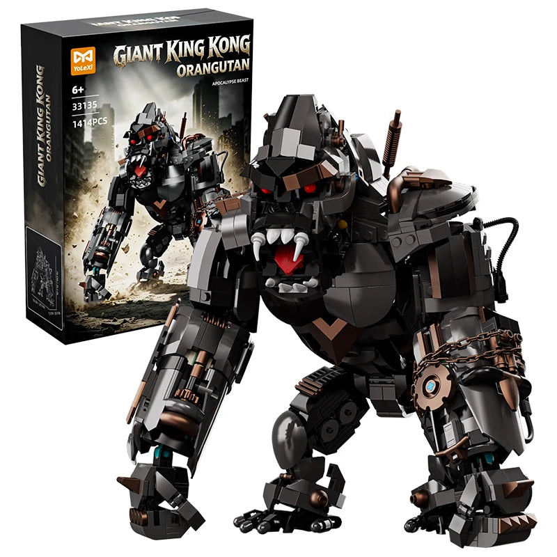 Mecha Gorilla Building Blocks Set – Giant Robotic Ape MOC Kit