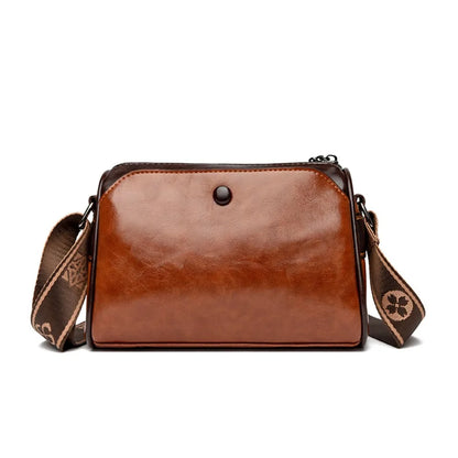 Soft Oil Leather Crossbody Bag for Women – Designer Shoulder Bag