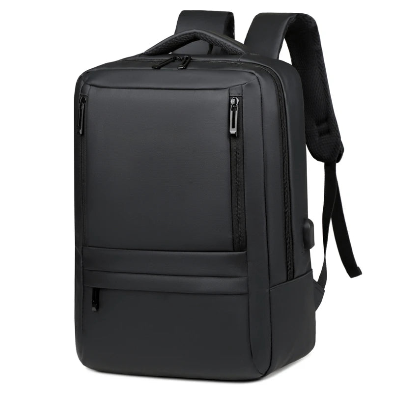 Men's Business Laptop Backpack with USB Charging Port