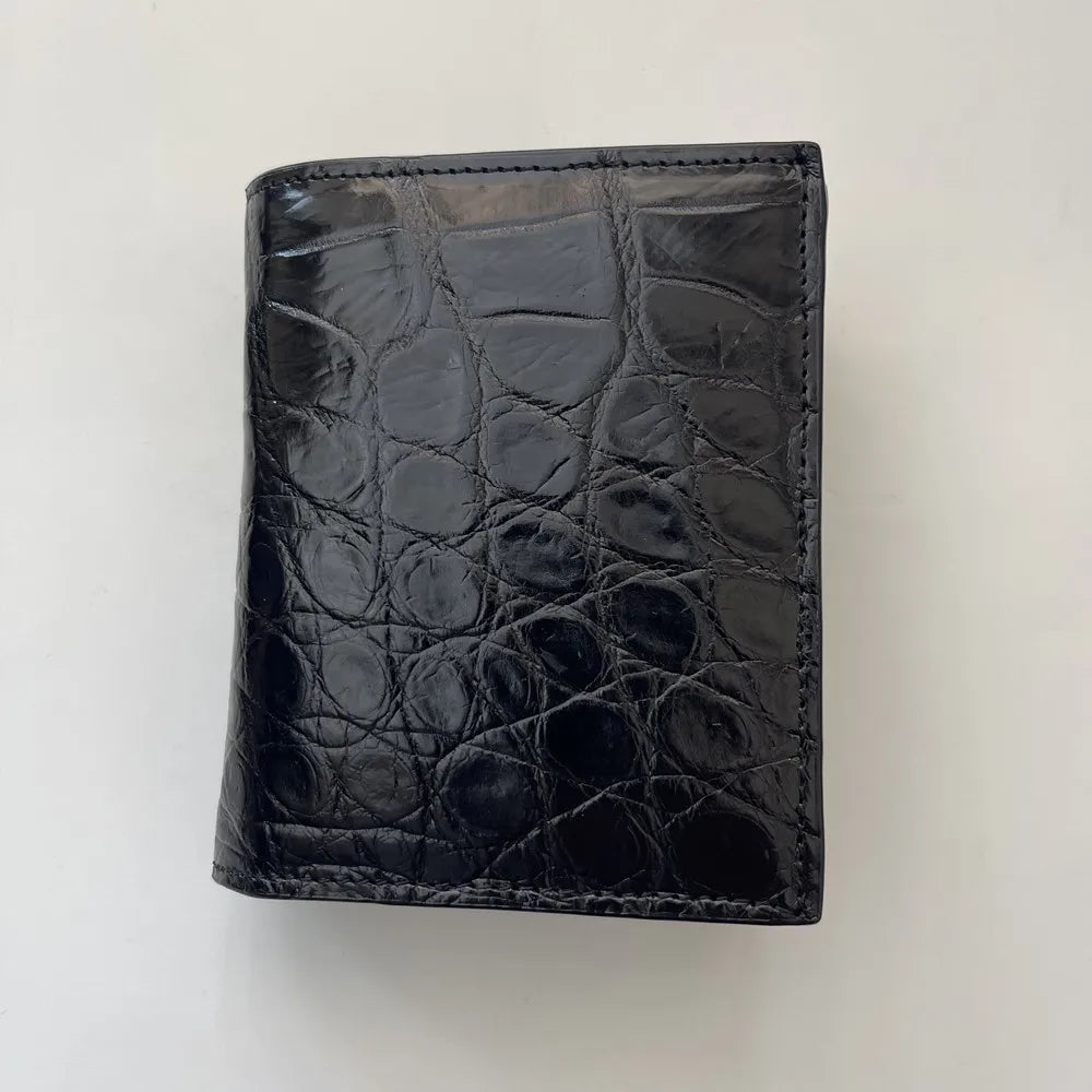 Men's Genuine Crocodile Leather Bifold Wallet