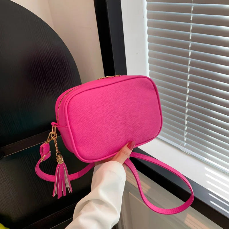 Minimalist Crossbody Bag – Small Square Shoulder Purse
