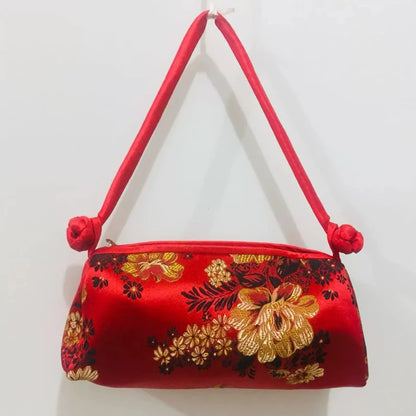 Chinese Silk Embroidery Handbag – Women's Floral Brocade Tote Bag