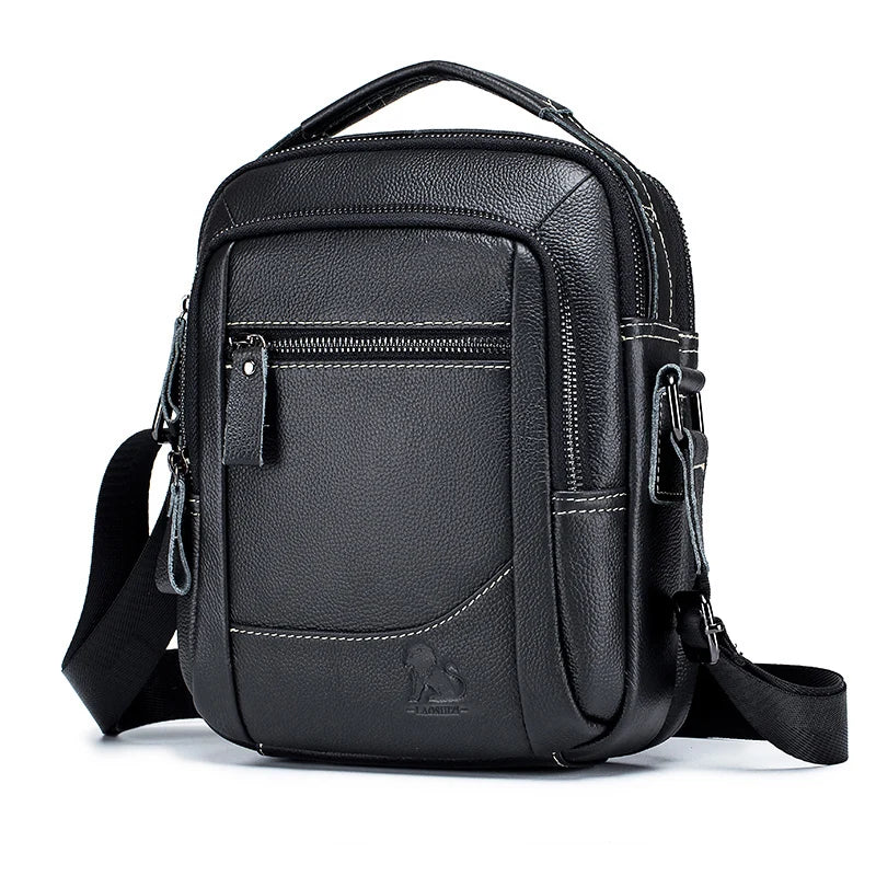 Men's Genuine Leather Shoulder Bag – Crossbody Messenger Bag