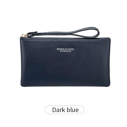 Long Zipper Clutch Wallet for Women – PU Leather Wristlet