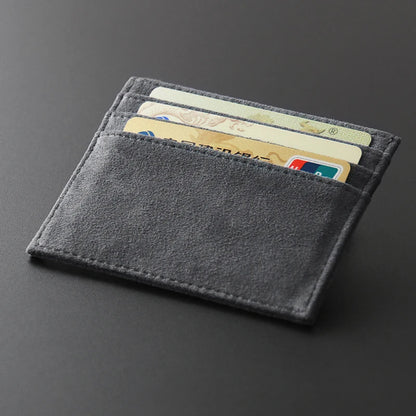 Hand-Woven Genuine Leather Card Holder Wallet for Men