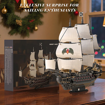 Ghost Mary Pirate Ship MOC Building Blocks Set – 1000 Pcs