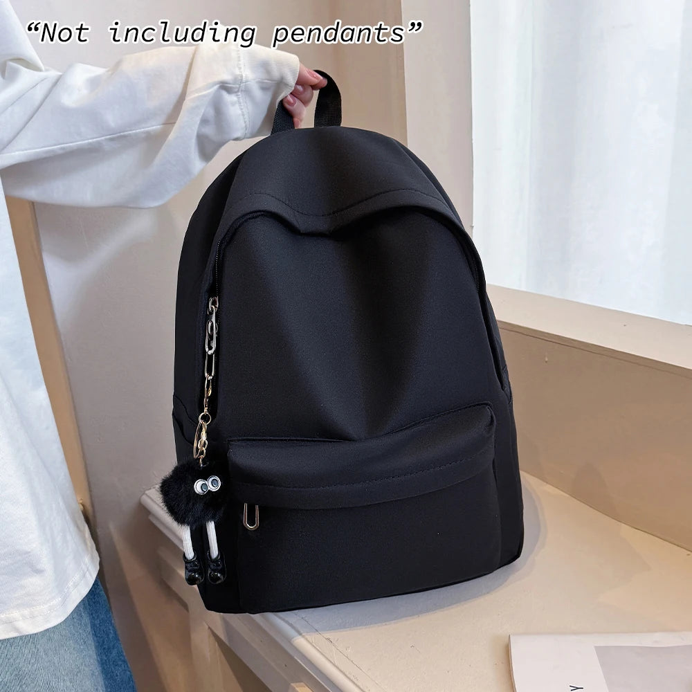 Large Capacity Aesthetic Backpack – Minimalist Korean Style School Bag