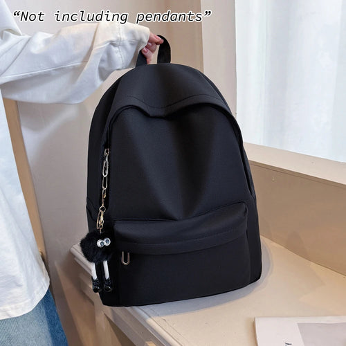 Large Capacity Aesthetic Backpack – Minimalist Korean Style School Bag