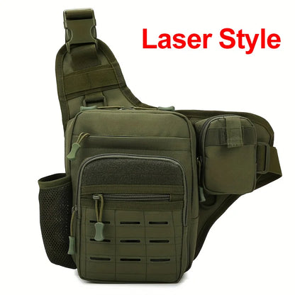 Tactical MOLLE Crossbody Chest Bag – Outdoor Hiking & Camping Sling Pack