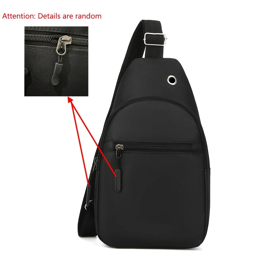 Crossbody Sling Bag – Oxford Cloth Multi-Pocket Chest Pack