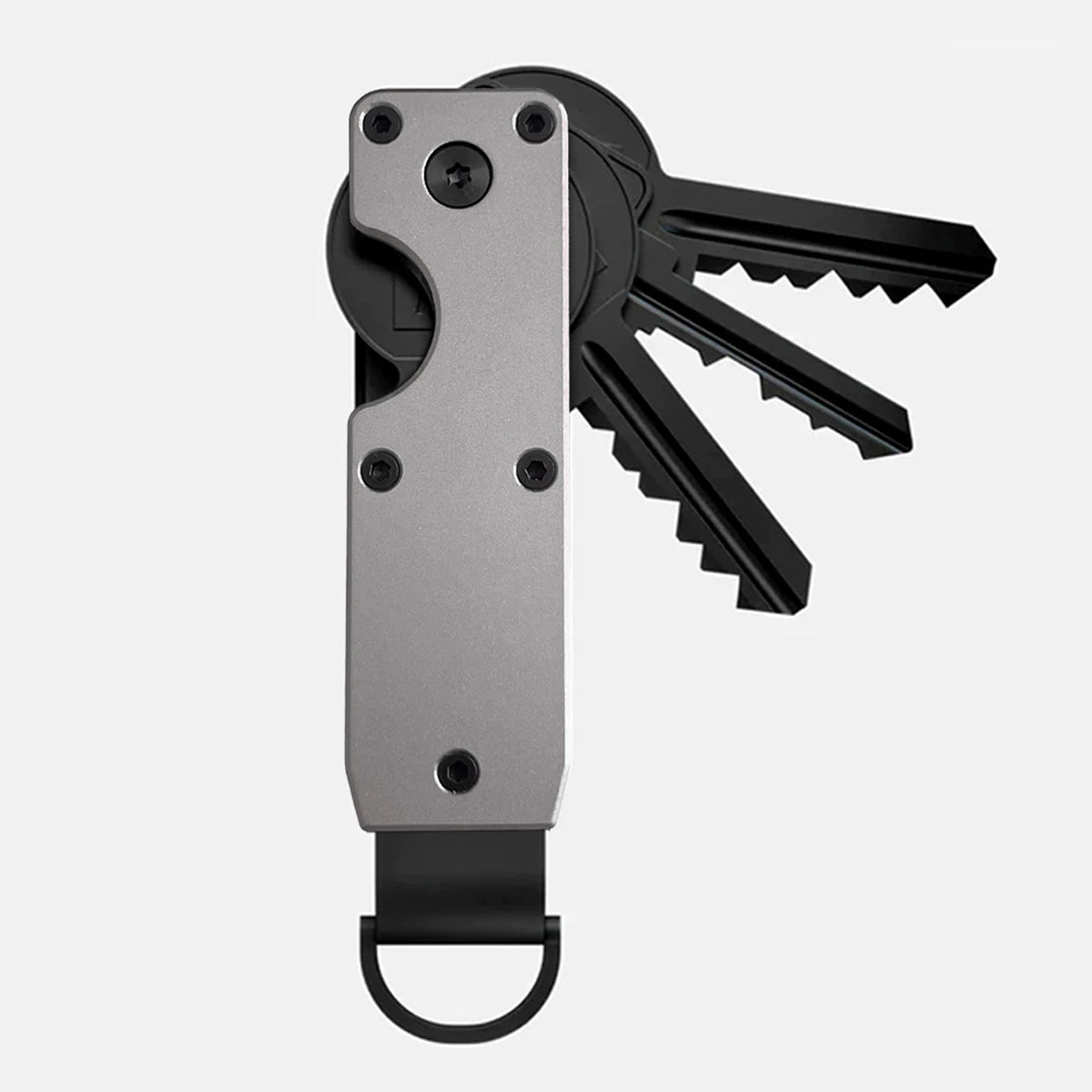 Compact Aluminum Key Organizer Holder – Smart Keychain