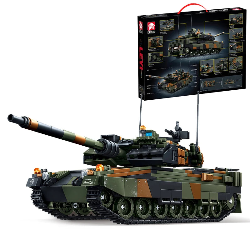 Military Tank MOC Building Blocks Set – 903 Pcs Armored Vehicle Model