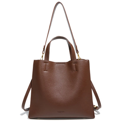 Pebbled Leather Tote Bag – Convertible Crossbody & Shoulder Bag