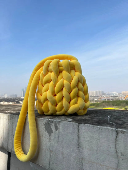 2023 Knitted Shoulder Bags Women Crossbody Ladies Weave Casual Shopping Messenger Purse Beach