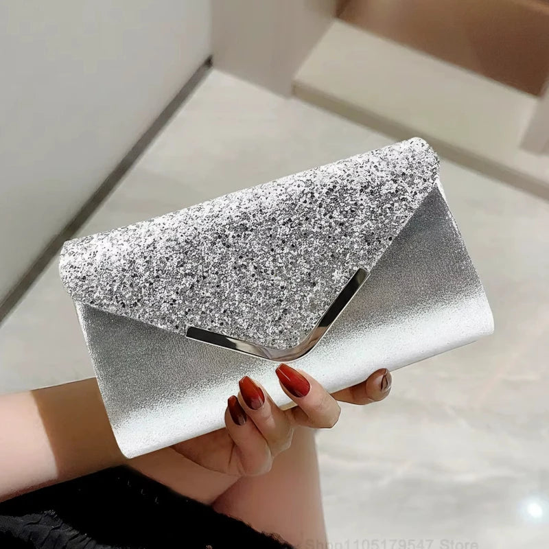 Sparkling Sequin Evening Clutch Bag for Wedding & Formal Events