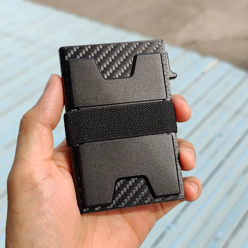 RFID Blocking Metal Card Holder Wallet for Men & Women