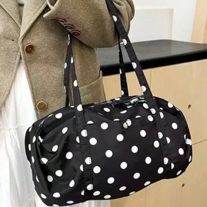 Large Capacity Nylon Shoulder Bag – Korean Casual Tote