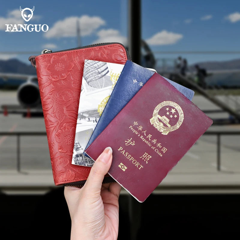 RFID Blocking Genuine Leather Clutch Wallet for Men – Passport