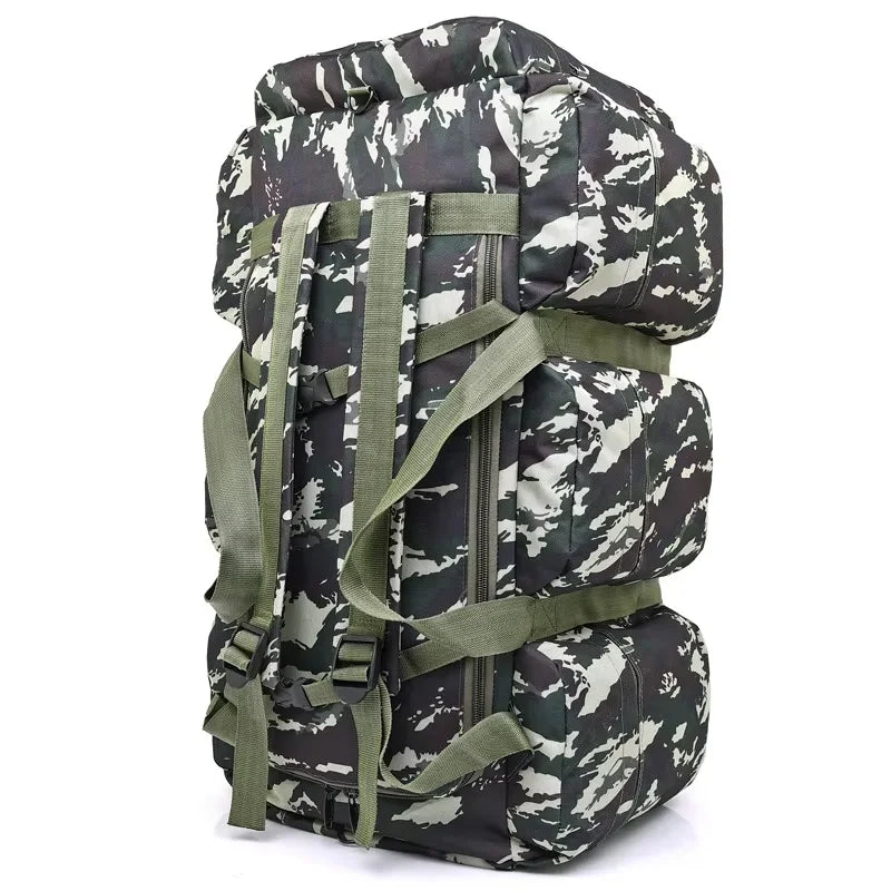 Tactical Duffel Backpack 100L – Military Camping & Travel Bag