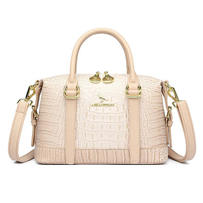 Crocodile Pattern Tote Bag for Women – Luxury Handbag & Crossbody
