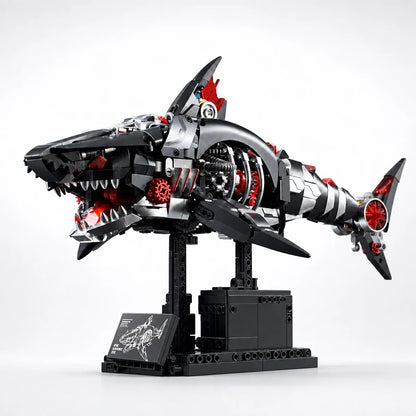 Mechanical Shark Building Blocks Set – MOC Technical Brick Model