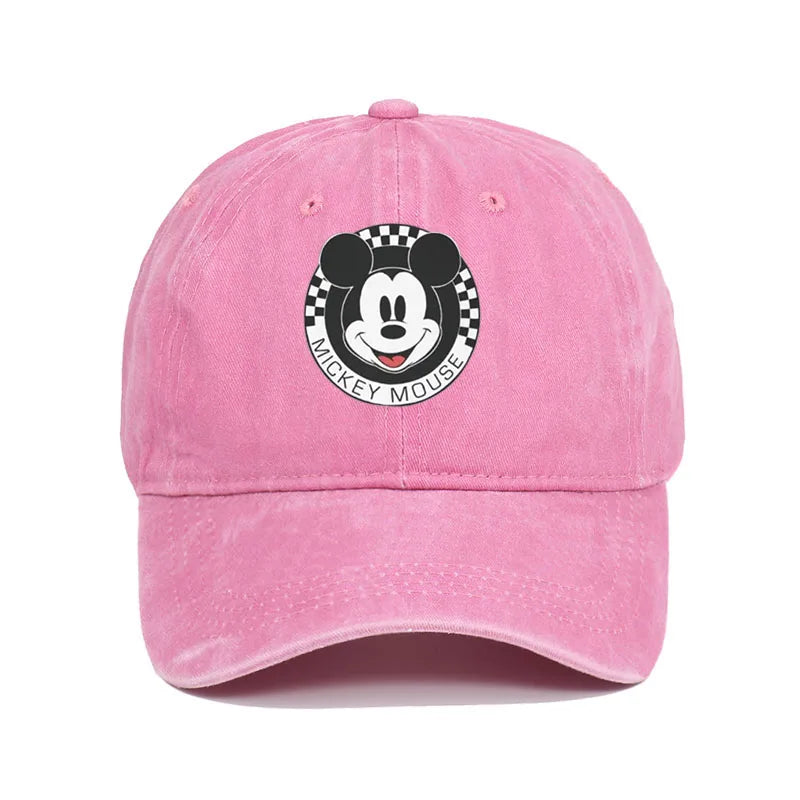 Unisex Mickey Mouse Print Kawaii Baseball Cap Wear Men Women Caps Vintage Trucker Hats Adjustable