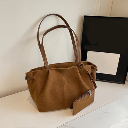 Large Capacity Tote Bag for Women – Luxury Shoulder Handbag with Coin Purse