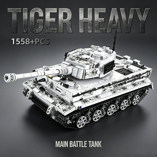 Tiger I Heavy Tank Building Set – WWII Military Brick Model