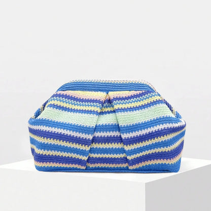 Luxury Knit Clutch Purse – Women's Evening Frame Bag