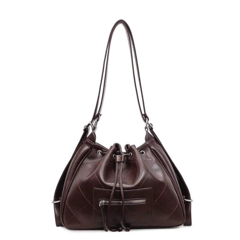 Commuter Tote Bag - Women's Retro Casual Shoulder Backpack