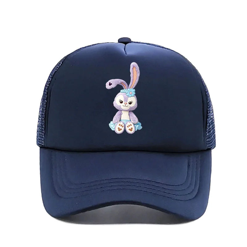 Cartoon Print Snapback Baseball Cap – Unisex Mesh Hat