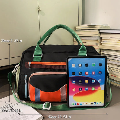Large Gym Duffel Bag – Multi-Pocket Sports Travel Bag for Men & Women