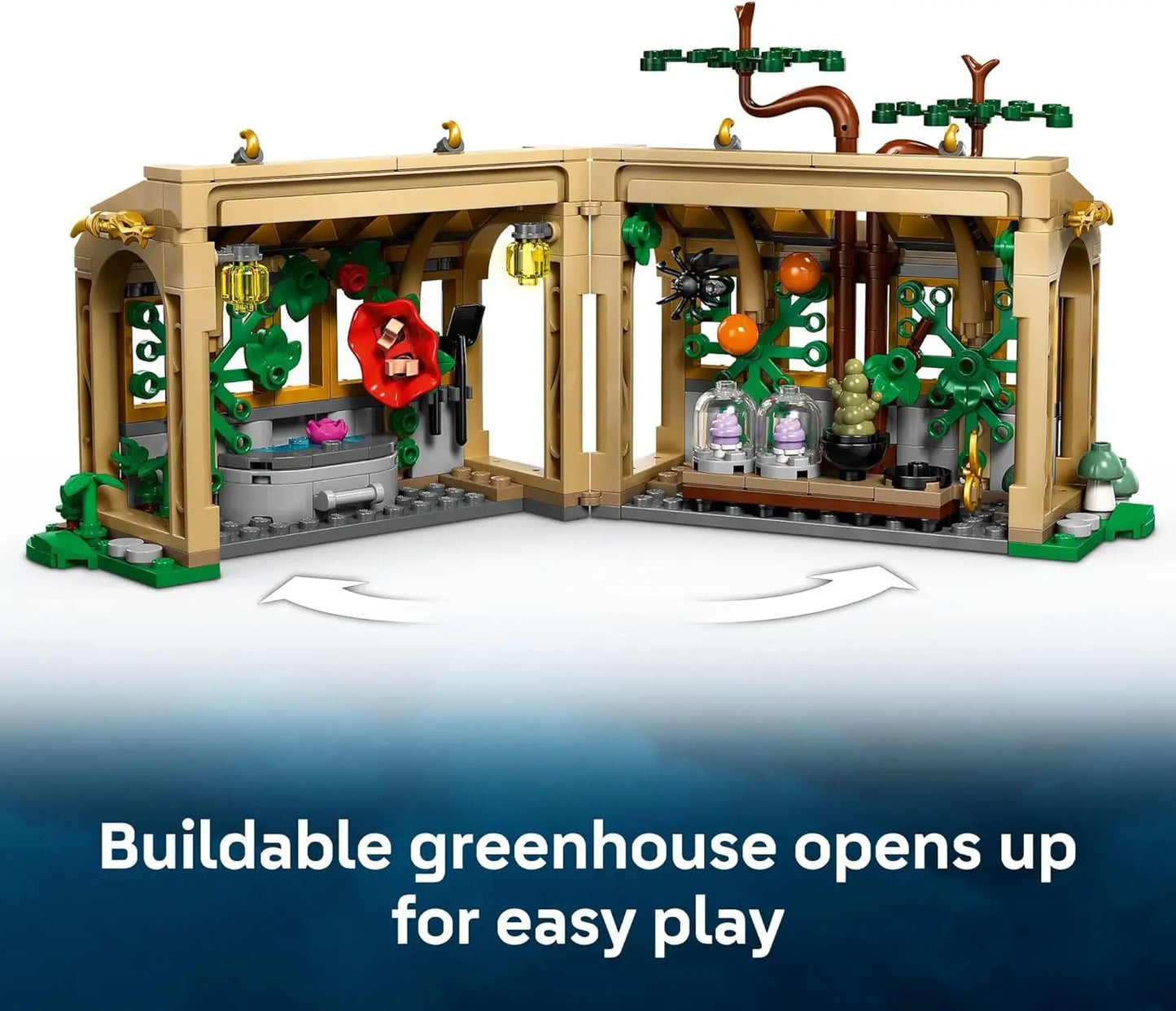 LEGO 76445 Harry Potter Hogwarts Castle: Herbology Class – 390 Pieces