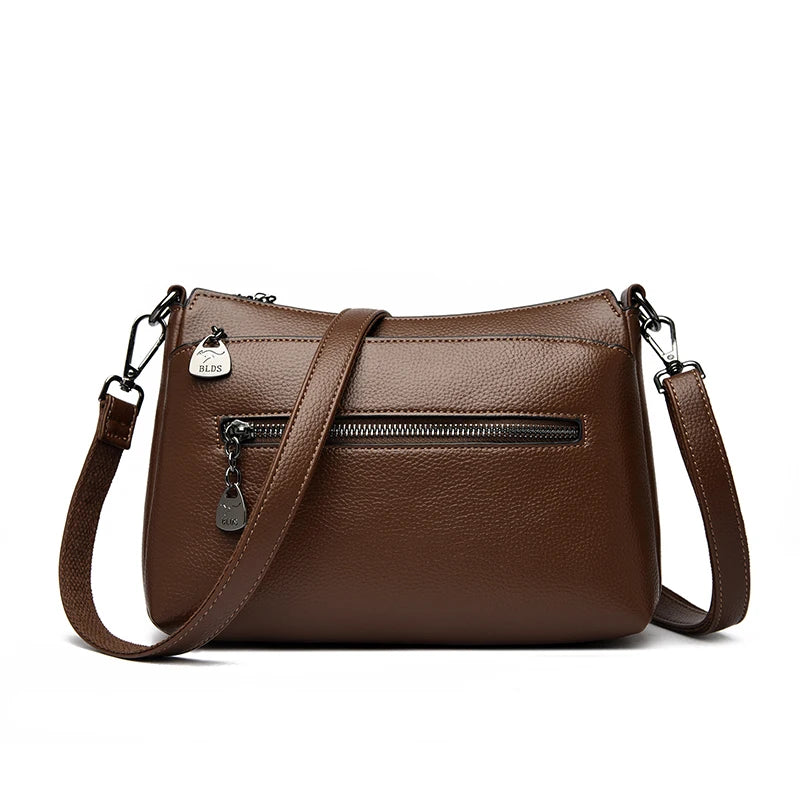 Genuine Leather Crossbody Bag for Women – Luxury Shoulder Handbag