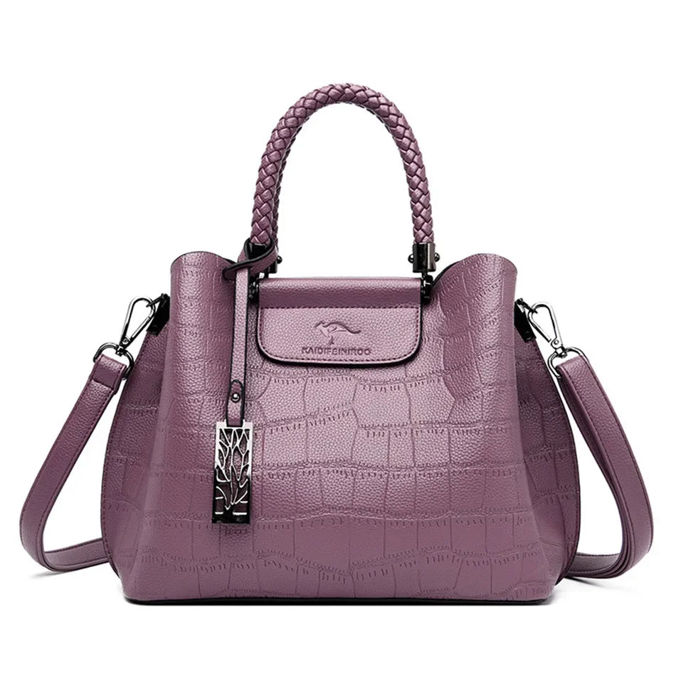 Luxury Stone Pattern Women's Handbag Crossbody Shoulder Bag
