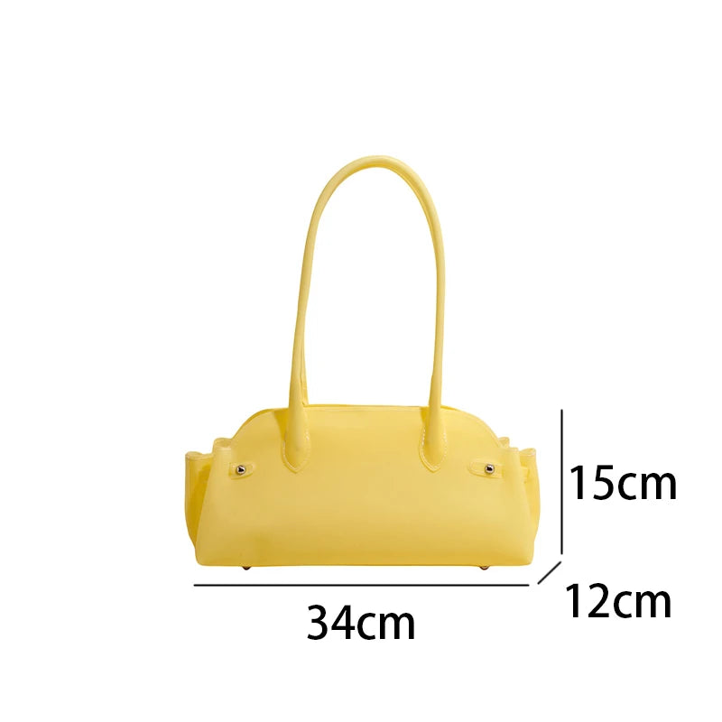 Jelly PVC Shoulder Bag – Women's Large Capacity Dumpling Bag