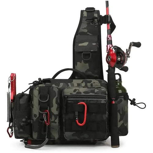 Fishing Tackle Sling Bag – Tactical Gear Storage Backpack