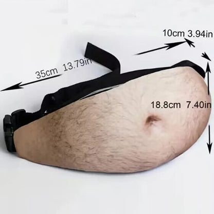 Dad Bod Belly Fanny Pack – Funny Novelty Beer Belly Waist Bag
