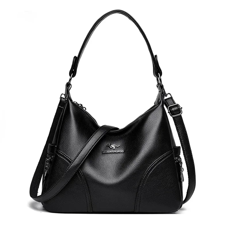 Leather Tote Bag for Women – Large Capacity Shoulder & Crossbody