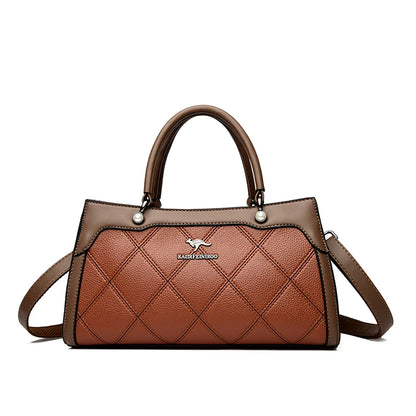 Luxury Leather Tote Bag for Women – Large Capacity Designer Handbag