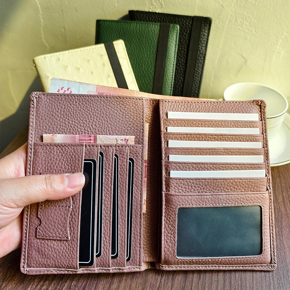 Genuine Leather Travel Wallet & Passport Holder