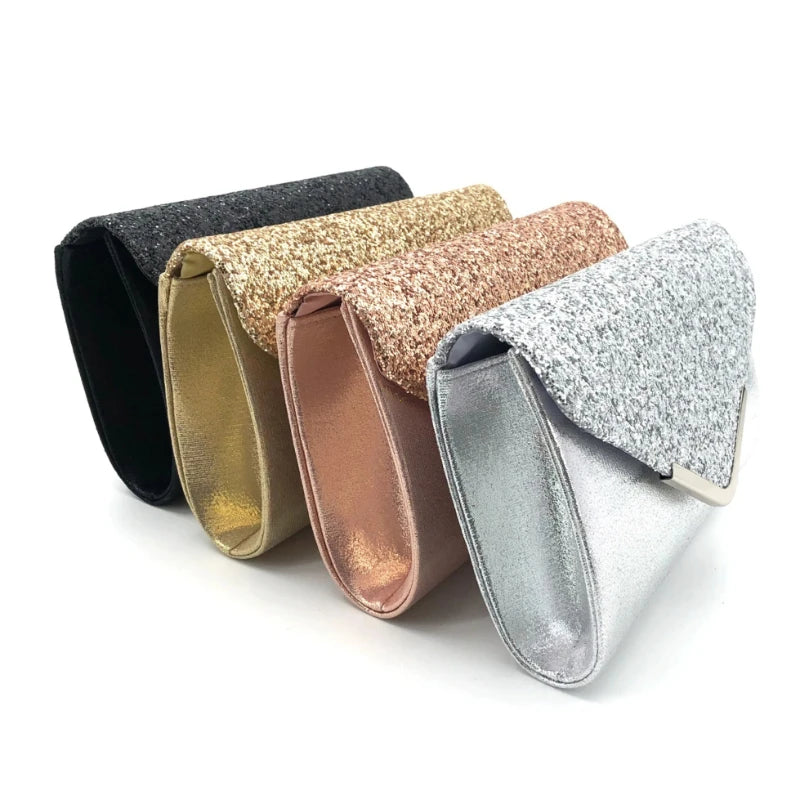 Sparkling Sequin Evening Clutch Bag for Wedding & Formal Events