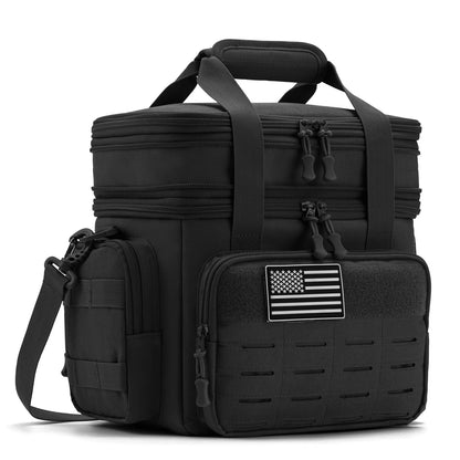 Tactical Insulated Lunch Box Bag – 18L Expandable Cooler for Work & Outdoor