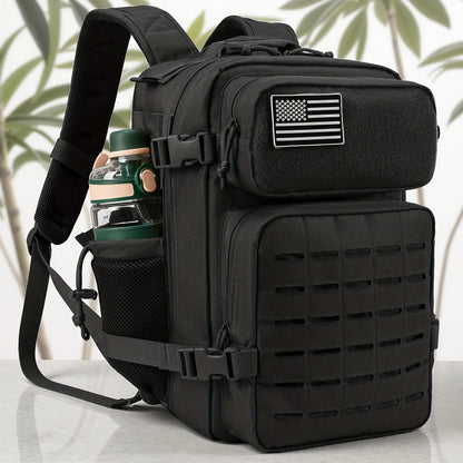 25L Tactical Backpack with Dual Cup Holders – MOLLE Hiking & Fitness Bag for Men & Women