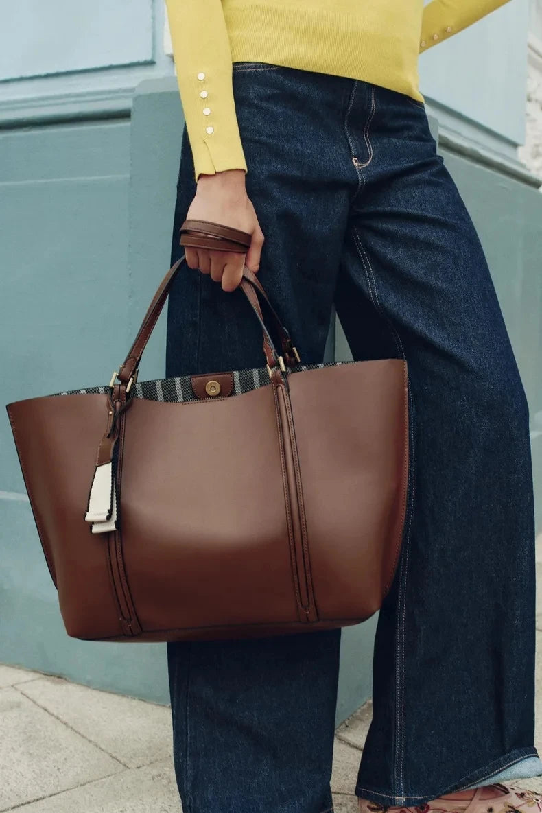 Large Capacity Luxury PU Leather Tote Bag for Women